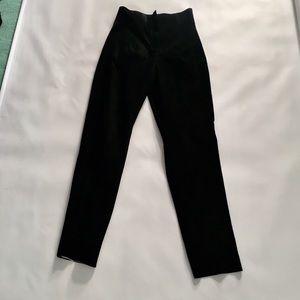 CACHE Black Genuine Leather High waist Pants